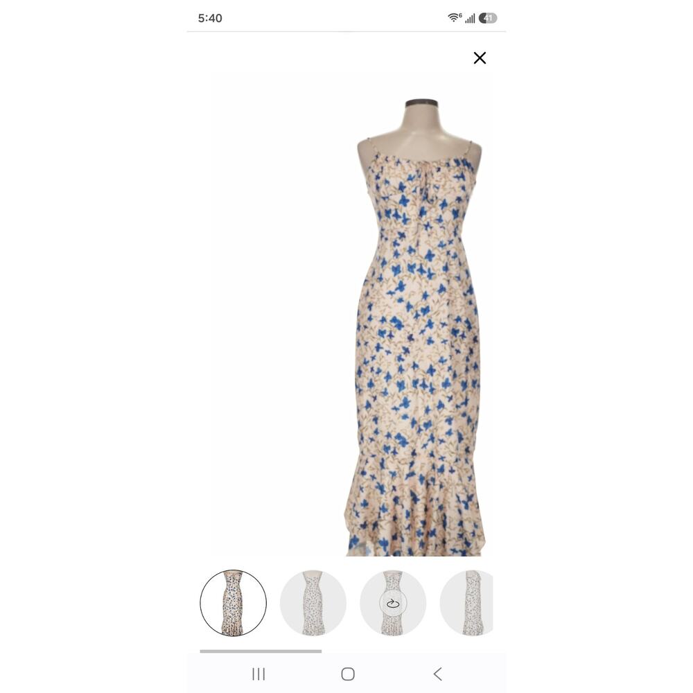 Commense
Size Midi Cocktail dress with ruffled hem. Gorgeous. Strappy Top. - Picture 2 of 8
